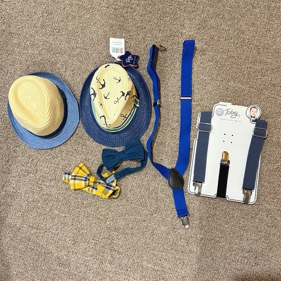 Hats, Bow Ties and Suspenders Set - Picture 1 of 7
